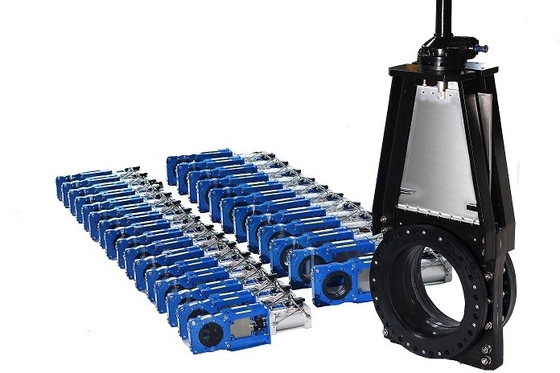 Wafer End Connection Heavy Duty Knife Gate Valve 2-48 Inch dengan desain Heavy-Duty