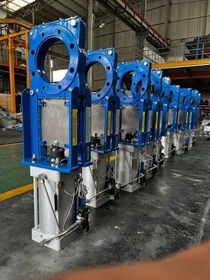 EPDM Seat Material Knife Gate Valve for Connection Type Butt Weld dan Wafer Koneksi Ujung