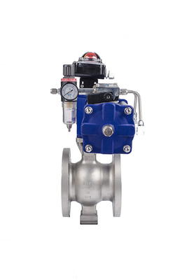 Flange Carbon Steel Segment Ball Valve untuk regulasi aliran yang tepat dan akurat